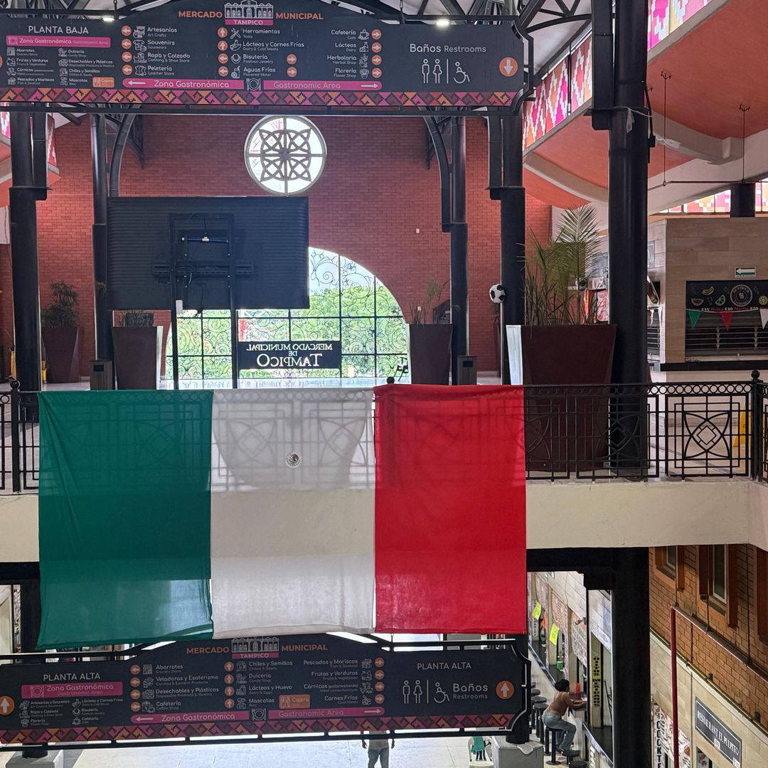 Bandera de México en Tampico